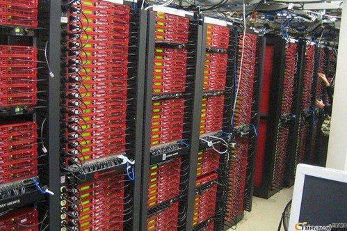 An advanced mining rig setup in a hosted environment, illustrating optimal configuration for cryptocurrency extraction